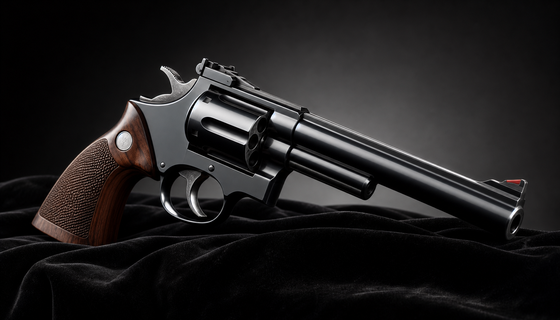 The S&W Model 29 .44 Magnum (1955), made a legend by Dirty Harry in 1971.