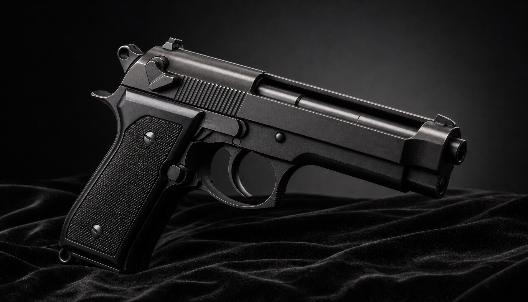 The Beretta M9 (adopted 1985), the 9mm that replaced the 1911 as the U.S. service pistol.