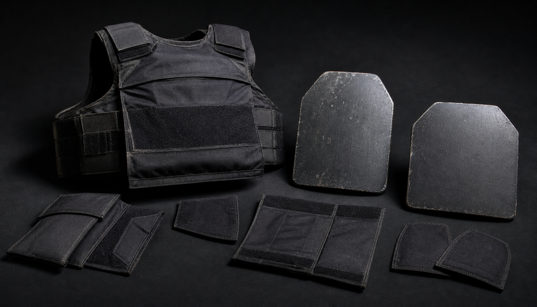 Type IIIA armor with rifle plates, as the North Hollywood robbers wore in 1997.