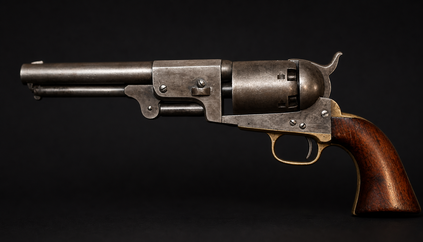 The Colt Dragoon (1848), a refined successor to the Walker.