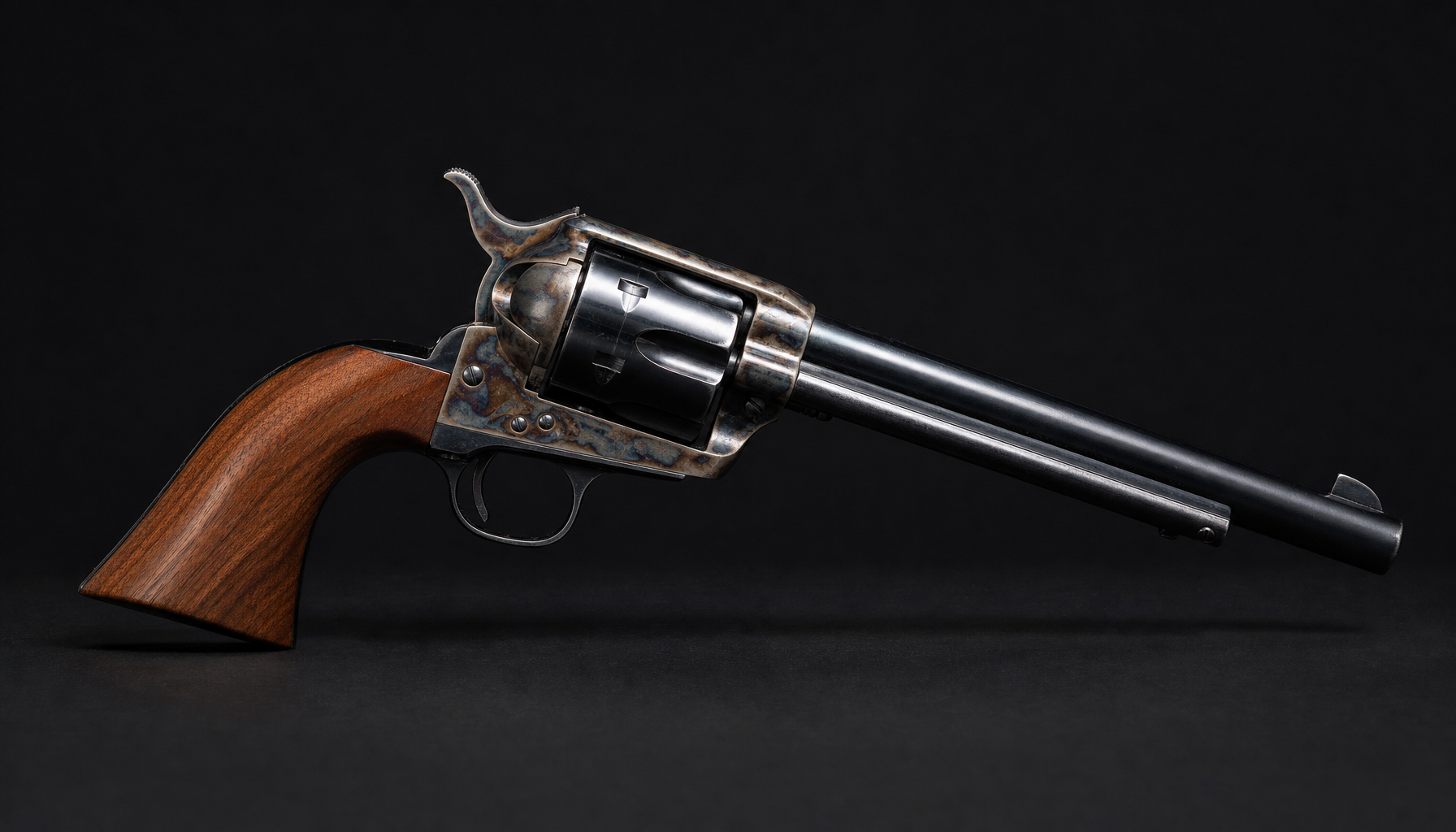 The 1873 Colt Single Action Army, the Peacemaker.