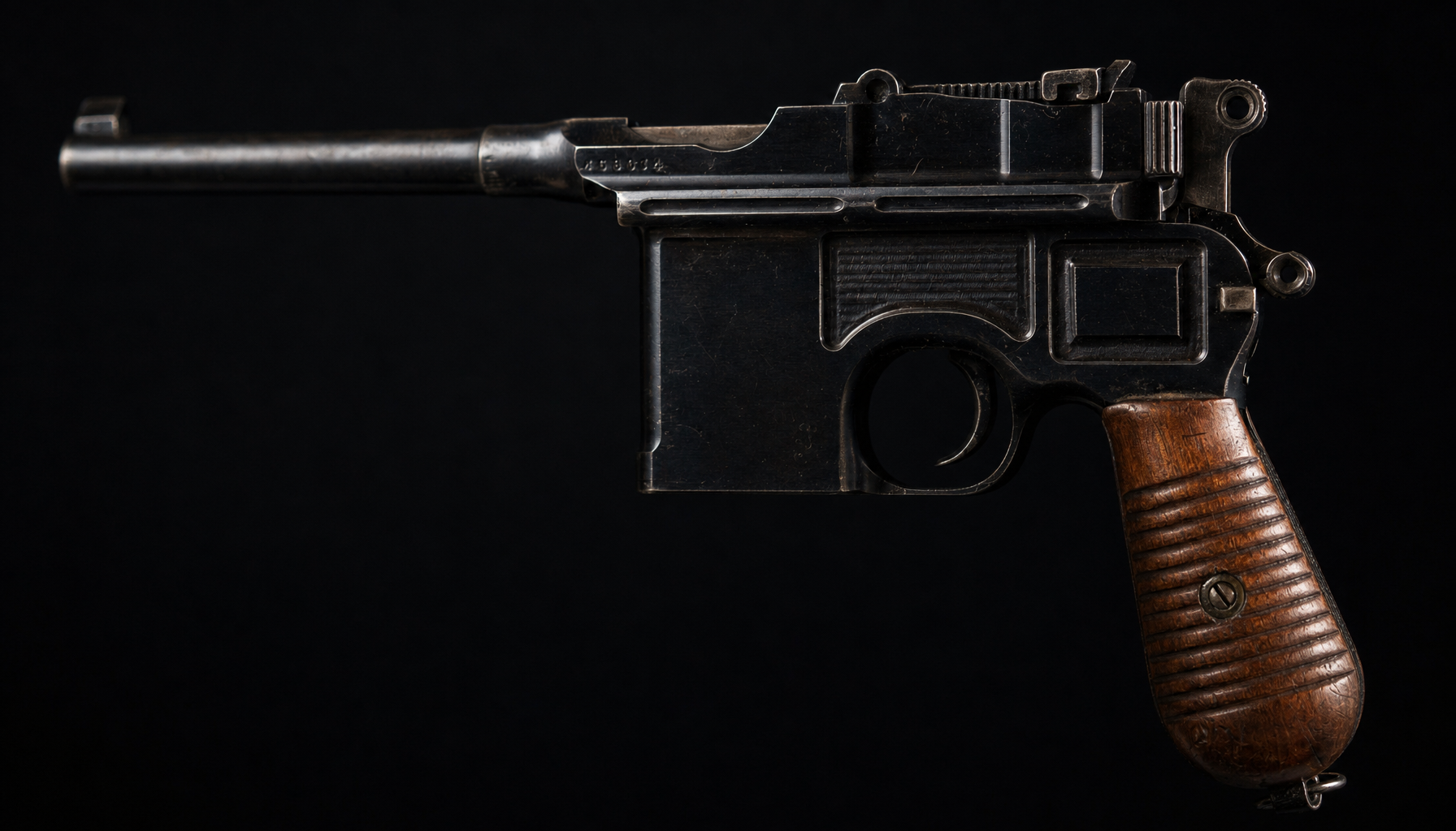 The 1896 Mauser C96 Broomhandle.