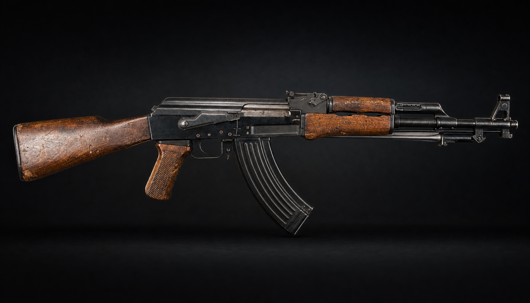 A Norinco Type 56, the AK-pattern rifle used at the 1997 North Hollywood shootout.